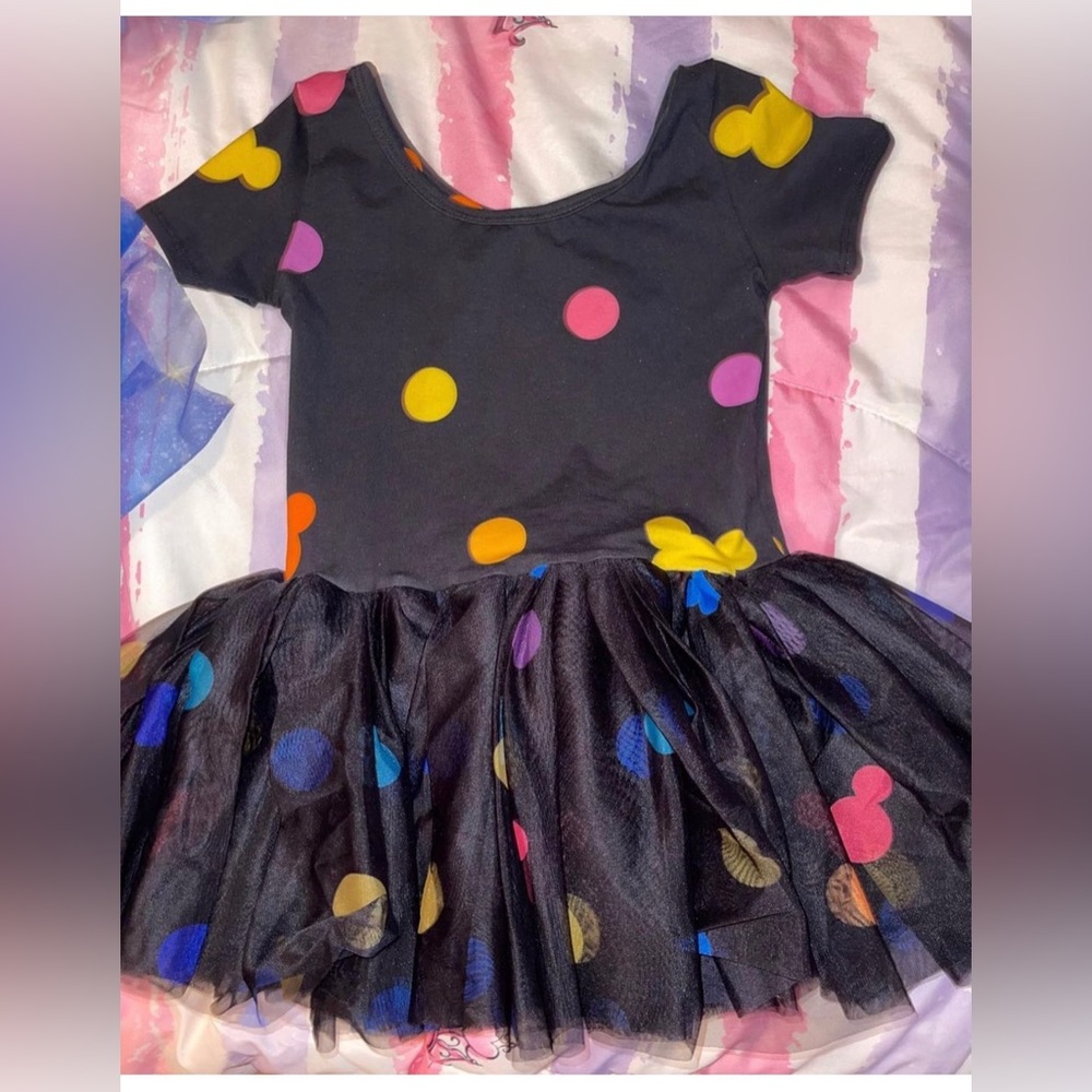 Wild Rich Kids Mickey dots skirted Leo tutu size 7/8 NWOT